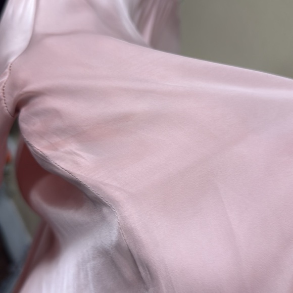 Zadig & Voltaire Pink Tink Satin Long Sleeve Blouse Size Small - Picture 13 of 13